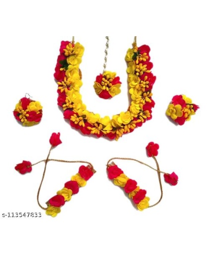 Flower Jewellery for Wedding Function, Haldi Function, Artificial Jewellery | Save 33% - Rajasthan Living 3
