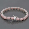925-Silver-Bracelet-Natural-Opaque-Pink-Opal-Bracelet-Opaque-Pink-Opal-Oval | Save 33% - Rajasthan Living 11