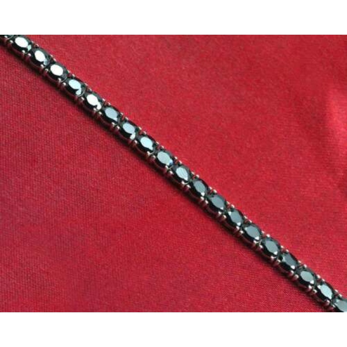 Natural-Black-Spinel-Bracelet-925-Silver-Bracelet-Tennis-Bracelet | Save 33% - Rajasthan Living 6