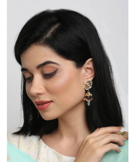 White Flower Earrings, White Cherry Blossom Earrings, Sakura Earrings, Bridal Earrings, Flower Dangle Earrings, Botanical Earrings, Flower | Save 33% - Rajasthan Living 3