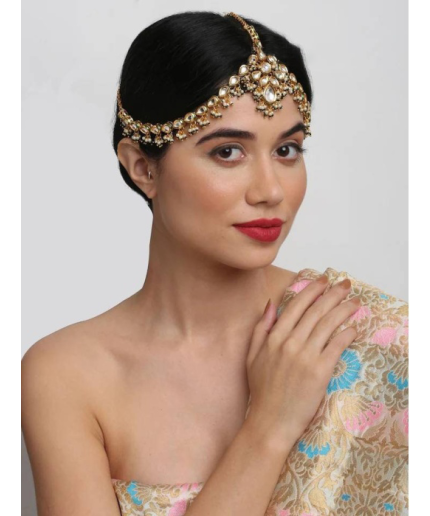 Kundan Head Band/sheesh Phool Tikka/indian Bridal Matha Patti/sheesh Patti/matha Phool/kundan Indian Jewelry/indian Bridal Jewelry/pakistani | Save 33% - Rajasthan Living