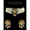 Indian Kundan Choker/ Indian Jewelry/ Indian Necklace/ Indian Choker/ Indian Wedding Necklace Set/ Ad Jewellery / cz Jewellery / Diwali Sale | Save 33% - Rajasthan Living 9