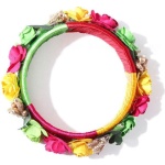 Indian Flower Bangle Set for Women and Girls, Wedding Wear Flower Chuda | Save 33% - Rajasthan Living 11