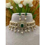 Indian Kundan Choker/ Indian Jewelry/ Indian Necklace/ Indian Choker/ Indian Wedding Necklace Set/ Ad Jewellery / cz Jewellery / Diwali Sale | Save 33% - Rajasthan Living 11