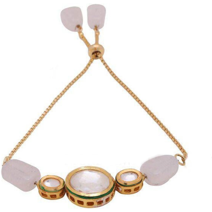 Kundan Bracelet/ Polki Haath Phool /hath Panja/ Adjustable Bracelet/ Finger Bracelet /indian Bridal Jewellery/ Hand Harness /dulhan Barclet | Save 33% - Rajasthan Living 6