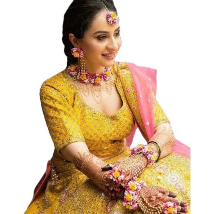 Bridal Floral Jewellery Haldi Dulhan | Save 33% - Rajasthan Living 5