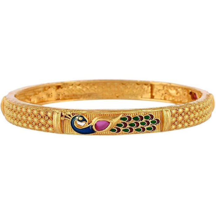 Peacock Design Bangles / 2×4 2×6 2×8 Indian Bangles / Micro Gold Plated Bangles / Bangle Bracelet / Set of 2 Bangles / Meenakari Bangles | Save 33% - Rajasthan Living 7