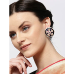 Blue Statement Earrings, Kundan Earrings, White Flower Earrings, Stud Dangle Earrings, Big Bold Earrings, Beaded Earrings, Gift for Her | Save 33% - Rajasthan Living 8