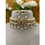 Indian Kundan Choker/ Indian Jewelry/ Indian Necklace/ Indian Choker/ Indian Wedding Necklace Set/ Ad Jewellery / cz Jewellery / Diwali Sale | Save 33% - Rajasthan Living 10