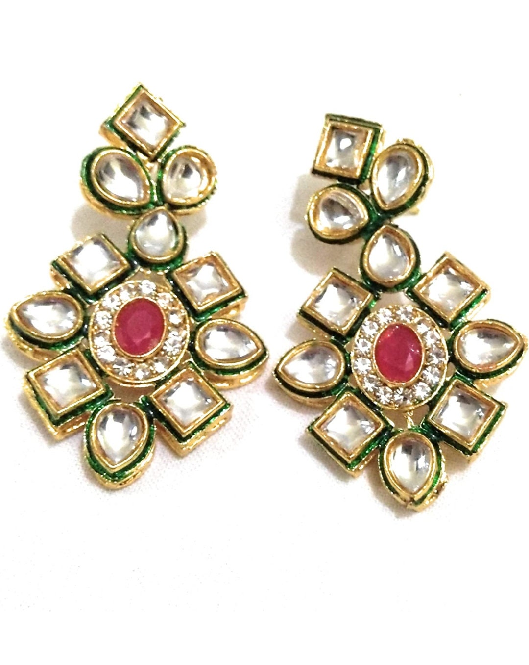 Indian Necklace Set With Unique Maroon Colour and a Earring Pair, Jewelry Set/indian Jewelry/wedding Jewelry for Girls  and Woman | Save 33% - Rajasthan Living 12