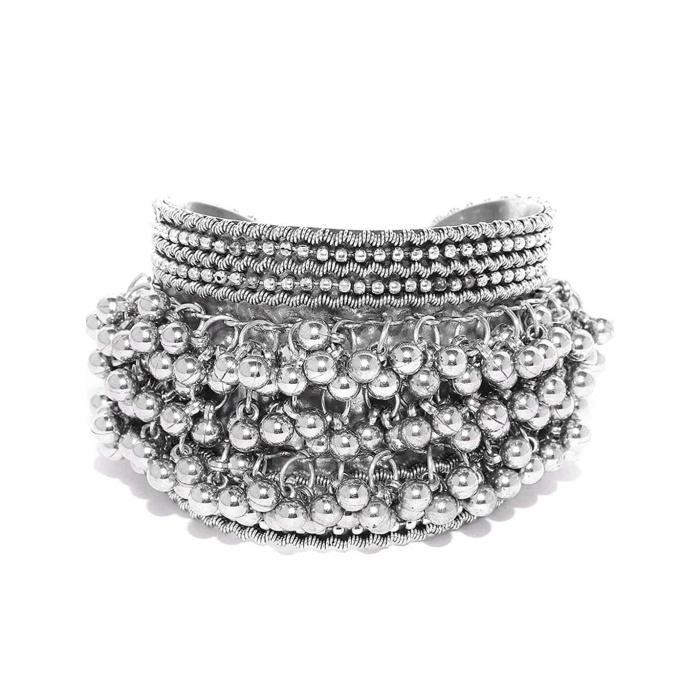 Silver Bangles / Stacking Bangles / Silver Bracelets / Hand Hammered / Unique / Fashion Trend / Silver Trending / Fine Metal Bangles / Stack | Save 33% - Rajasthan Living 6