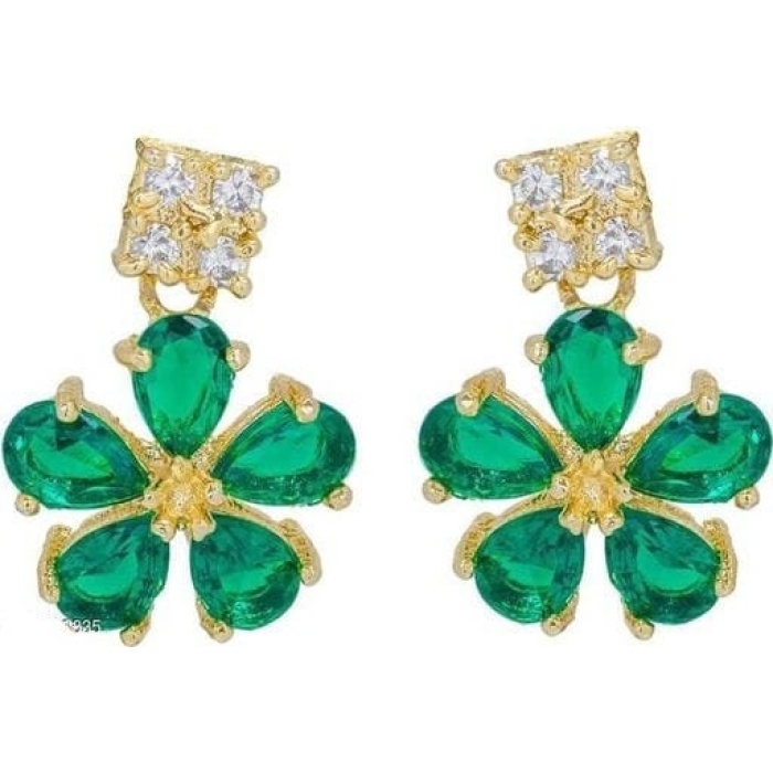Jewelry Set and Matching Earring Set With Green Crystals, and With Green Enamel | Save 33% - Rajasthan Living 8