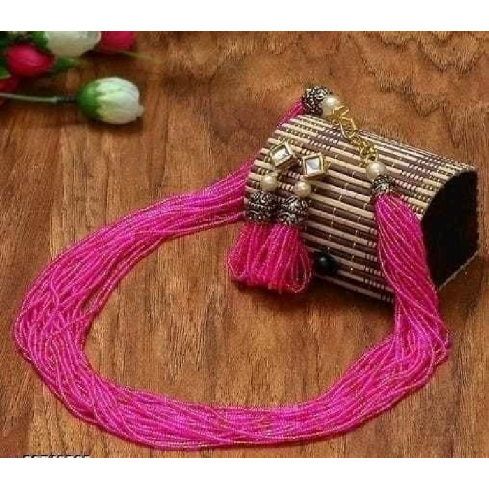 Beautiful Kundan Beaded Layered Victorian Choker Necklace Set | Choker Necklace Earrings Set | Designer Indian Bollywood Bridal Jewelry | Save 33% - Rajasthan Living 13