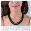 Black Color 5 Line Casual Wear Necklace Looking Looking Unique for Girls and Women Gift for Her Velvet Box Gift Packing Maroon Necklace | Save 33% - Rajasthan Living 11