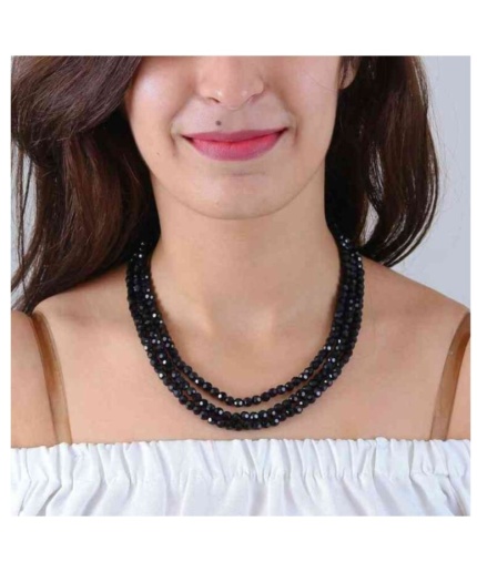 Black Color 5 Line Casual Wear Necklace Looking Looking Unique for Girls and Women Gift for Her Velvet Box Gift Packing Maroon Necklace | Save 33% - Rajasthan Living