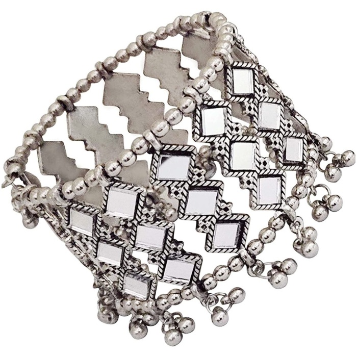 Oxidised Silver Glass Bracelet for Girls and Women | Save 33% - Rajasthan Living 8