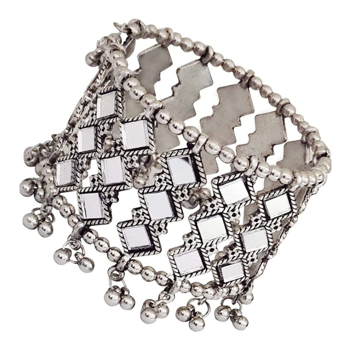 Oxidised Silver Glass Bracelet for Girls and Women | Save 33% - Rajasthan Living 9