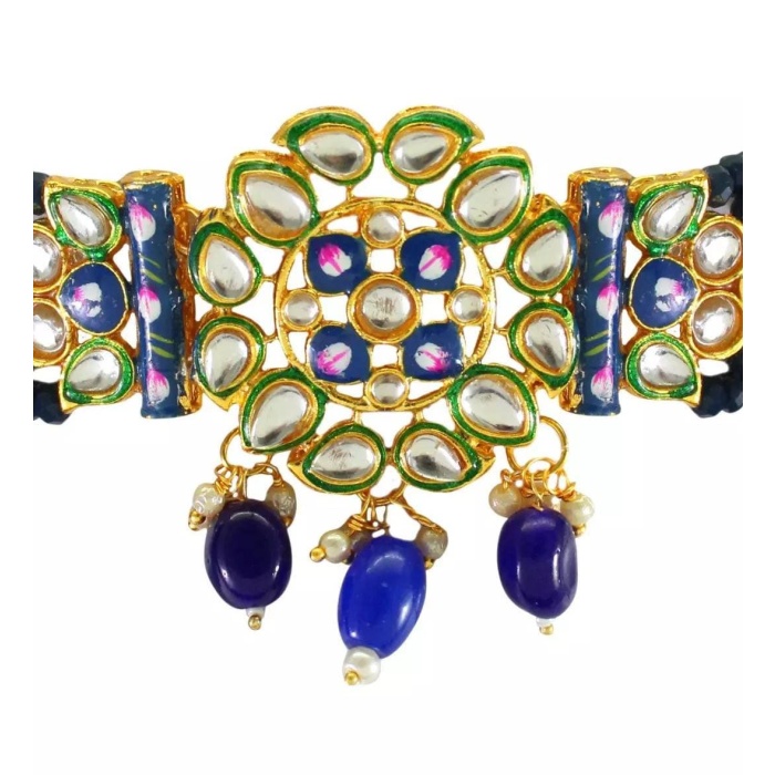 Indian Kundan Choker/ Indian Jewelry/ Indian Necklace/ Indian Choker/ Indian Wedding Necklace Set/ Kundan Choker/party Wear Set/ Weeding | Save 33% - Rajasthan Living 6