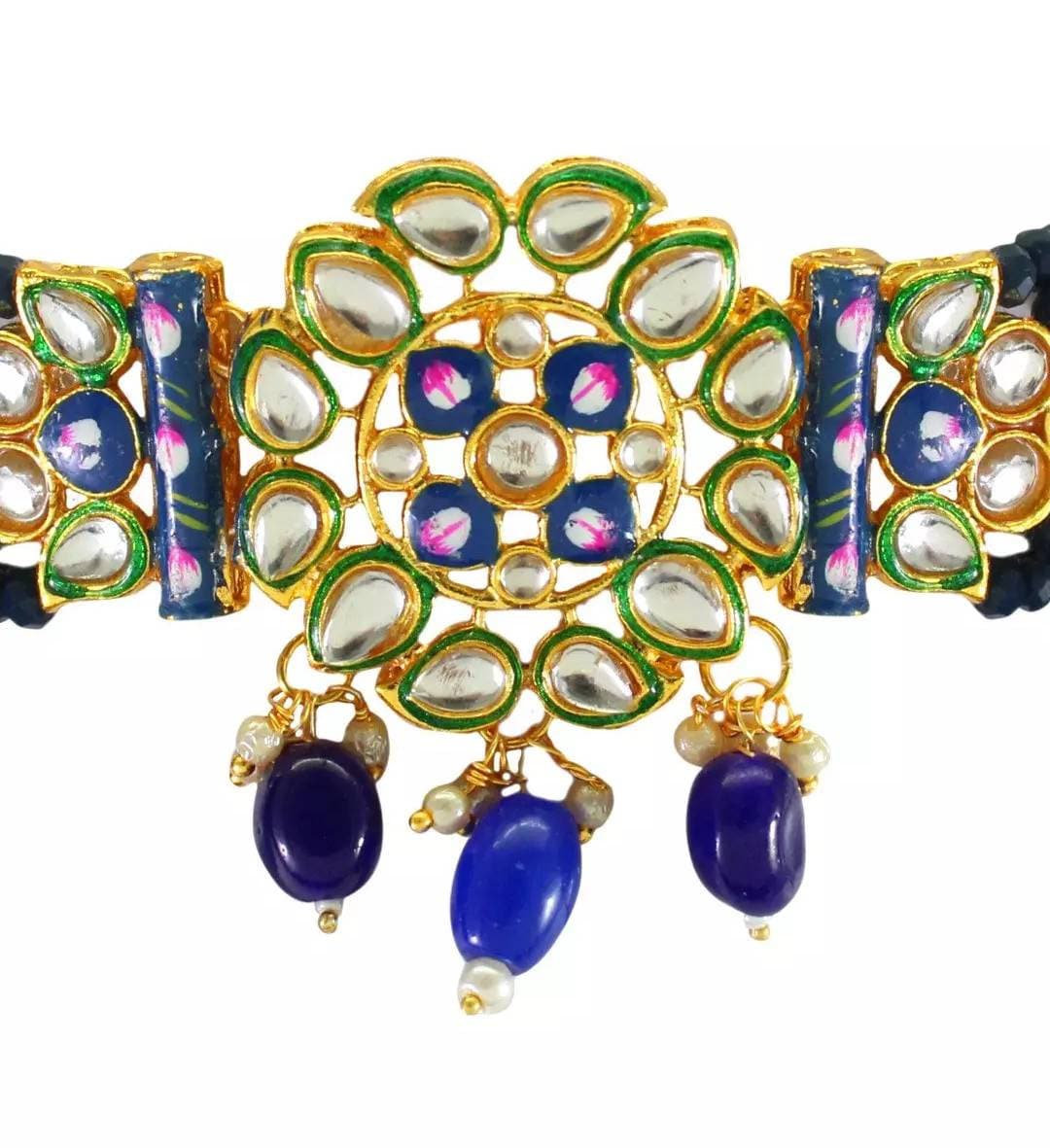 Indian Kundan Choker/ Indian Jewelry/ Indian Necklace/ Indian Choker/ Indian Wedding Necklace Set/ Kundan Choker/party Wear Set/ Weeding | Save 33% - Rajasthan Living 10