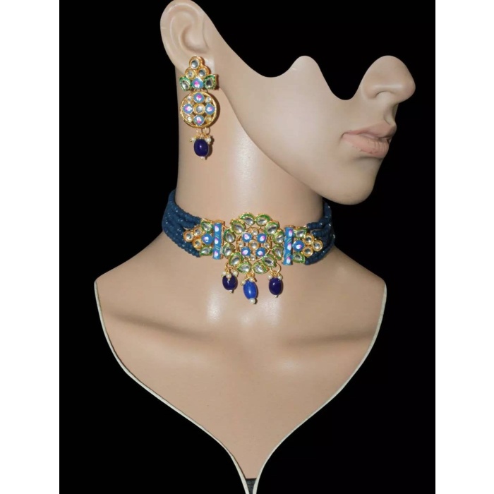 Indian Kundan Choker/ Indian Jewelry/ Indian Necklace/ Indian Choker/ Indian Wedding Necklace Set/ Kundan Choker/party Wear Set/ Weeding | Save 33% - Rajasthan Living 8