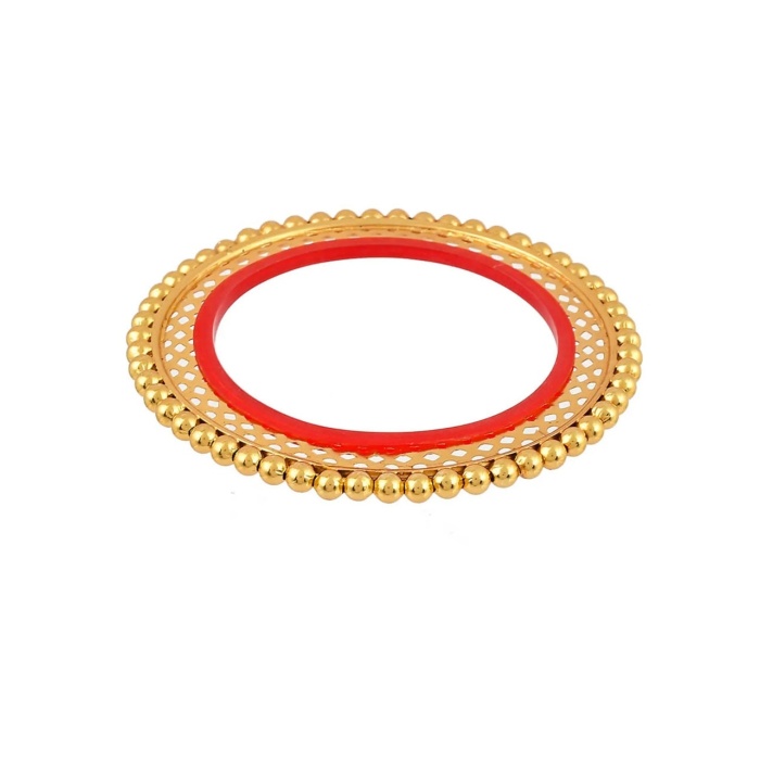 Beautiful Hand Crafted Red and Goldan Bangles | Save 33% - Rajasthan Living 9