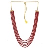 Maroon Color 5 Line Casual Wear Necklace Looking Looking Unique for Girls and Women Gift for Her Velvet Box Gift Packing Maroon Necklace | Save 33% - Rajasthan Living 14