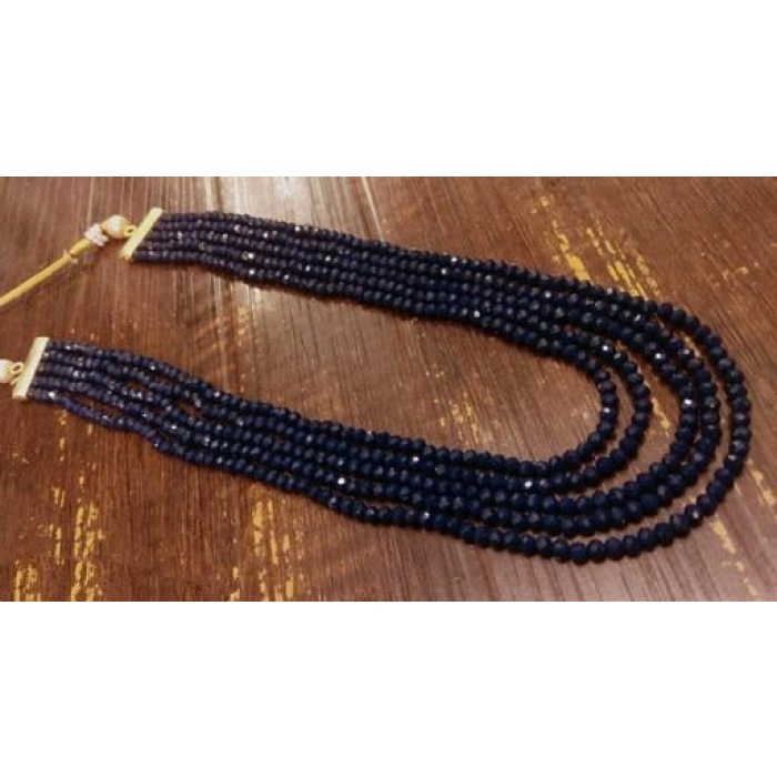 Black Color 5 Line Casual Wear Necklace Looking Looking Unique for Girls and Women Gift for Her Velvet Box Gift Packing Maroon Necklace | Save 33% - Rajasthan Living 8