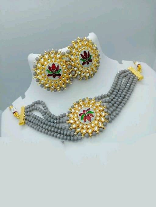 Indian Kundan Choker/ Indian Jewelry/ Indian Necklace/ Indian Choker/ Indian Wedding Necklace Set/ Kundan Choker / Bollywood Jewellery Love | Save 33% - Rajasthan Living 20