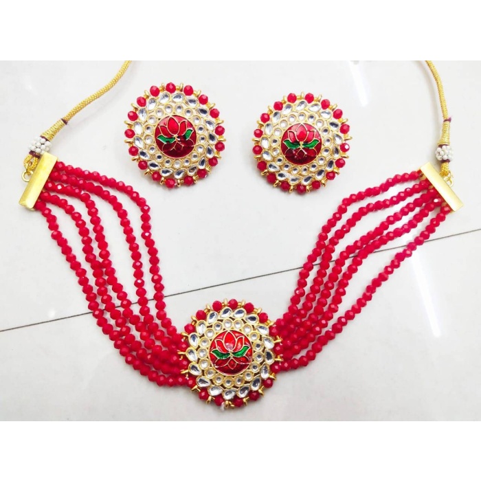 Indian Kundan Choker/ Indian Jewelry/ Indian Necklace/ Indian Choker/ Indian Wedding Necklace Set/ Kundan Choker / Bollywood Jewellery Love | Save 33% - Rajasthan Living 7
