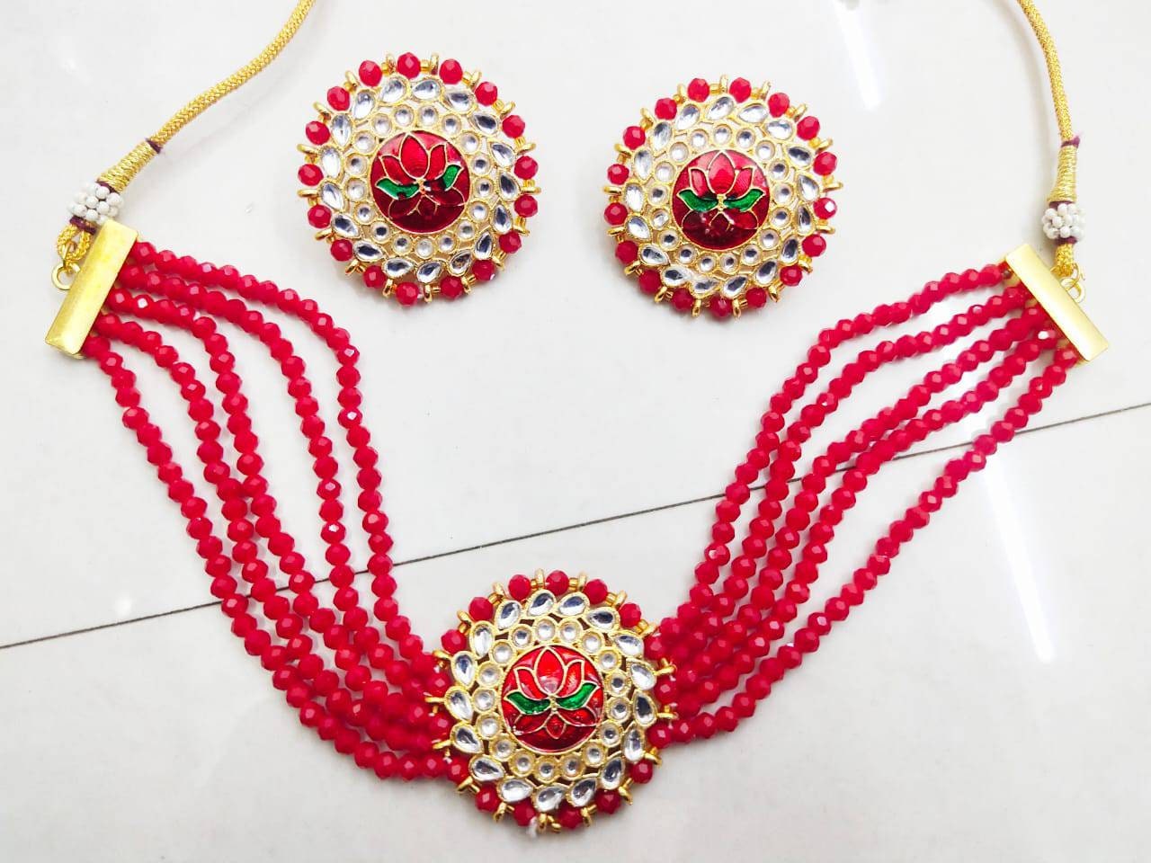 Indian Kundan Choker/ Indian Jewelry/ Indian Necklace/ Indian Choker/ Indian Wedding Necklace Set/ Kundan Choker / Bollywood Jewellery Love | Save 33% - Rajasthan Living 16