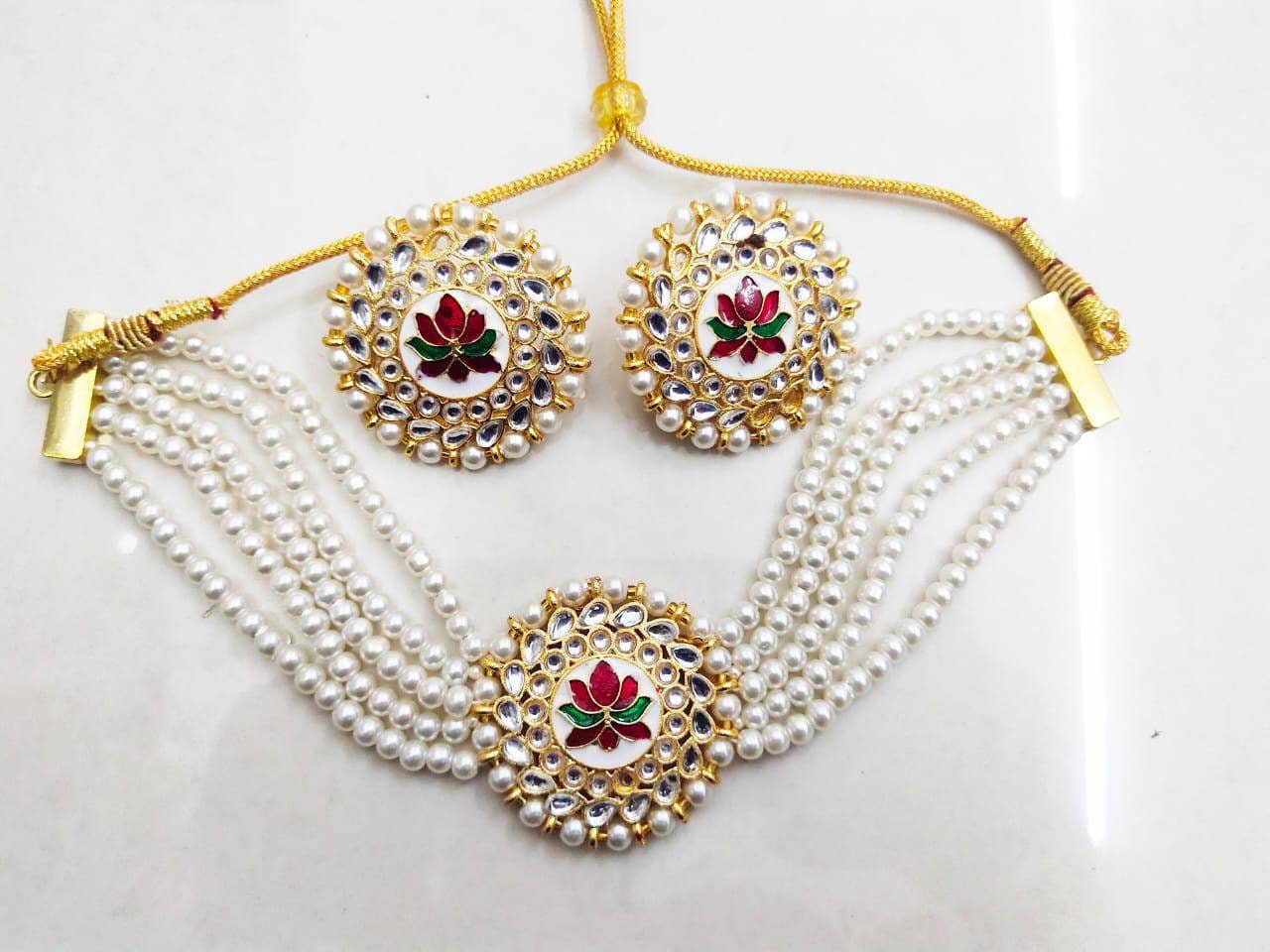 Indian Kundan Choker/ Indian Jewelry/ Indian Necklace/ Indian Choker/ Indian Wedding Necklace Set/ Kundan Choker / Bollywood Jewellery Love | Save 33% - Rajasthan Living 18
