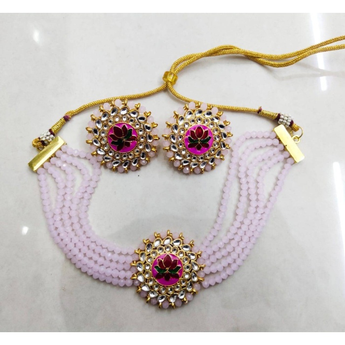 Indian Kundan Choker/ Indian Jewelry/ Indian Necklace/ Indian Choker/ Indian Wedding Necklace Set/ Kundan Choker / Bollywood Jewellery Love | Save 33% - Rajasthan Living 8