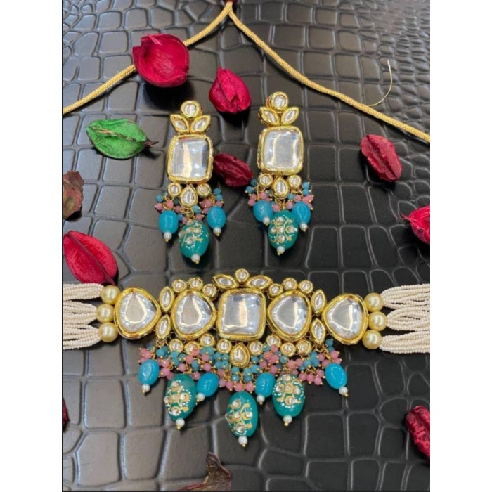 Indian Kundan Choker, Indian Jewelry, Bollywood Jewelry, Pakistani Jewelry, Indian Wedding Necklace, Bridal Choker, Kundan Necklace, Choker | Save 33% - Rajasthan Living 11