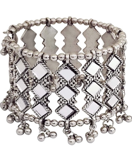 Oxidised Silver Glass Bracelet for Girls and Women | Save 33% - Rajasthan Living 3