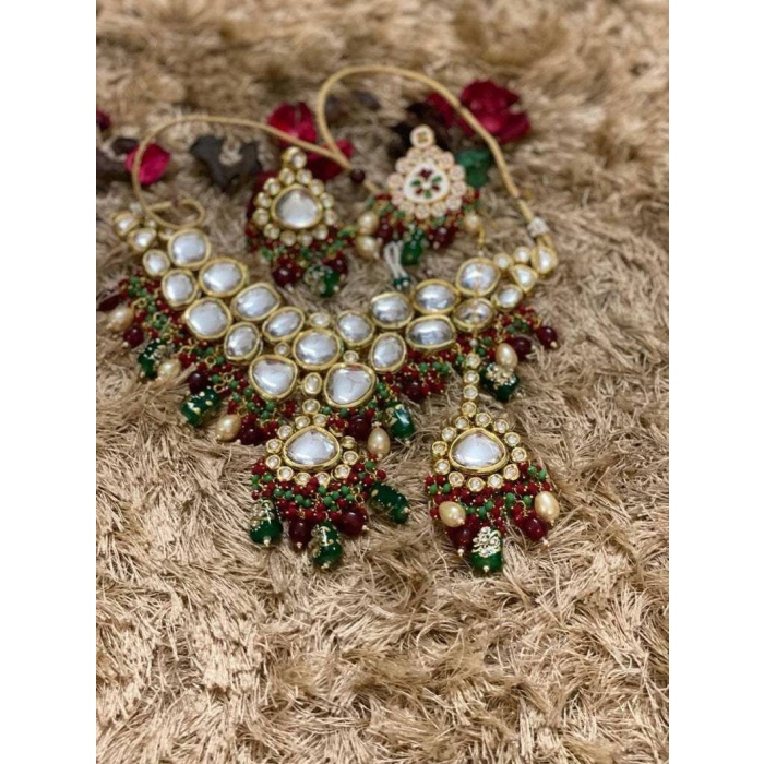 Designer Sabyasachi Wedding Kundan Set/multi Color Kundan Set/kundan Meena Set/kundan Choker/sabyasachi Jewelry/sabyasachi Wedding Jewelry | Save 33% - Rajasthan Living 5