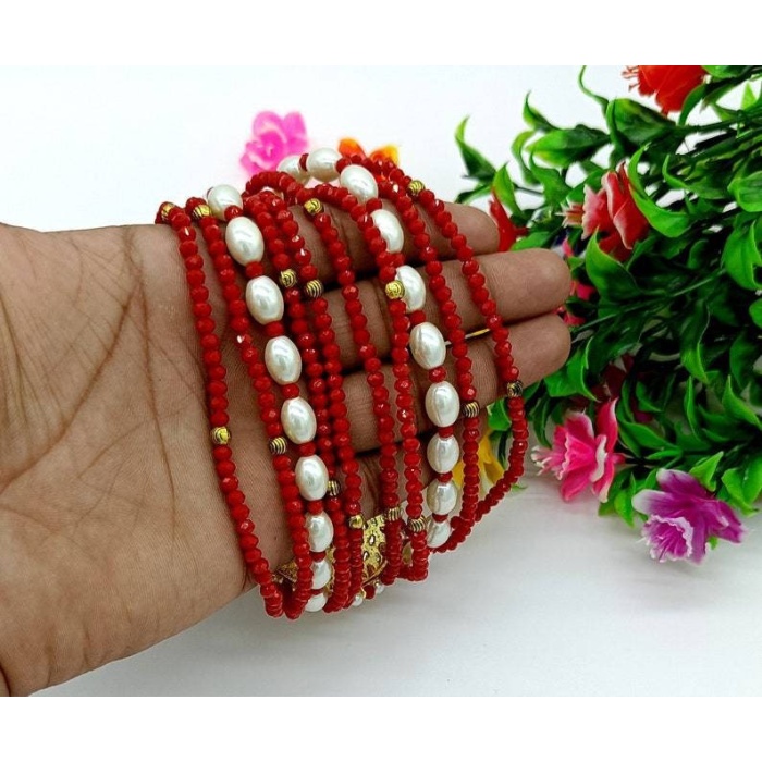 Meenakari Red Necklace -jodha Akbar Faceted Coral Red Beaded Necklace-rani Haar -bridesmaid Pearl Necklace Set -lord Krishna Kundan Necklace | Save 33% - Rajasthan Living 8