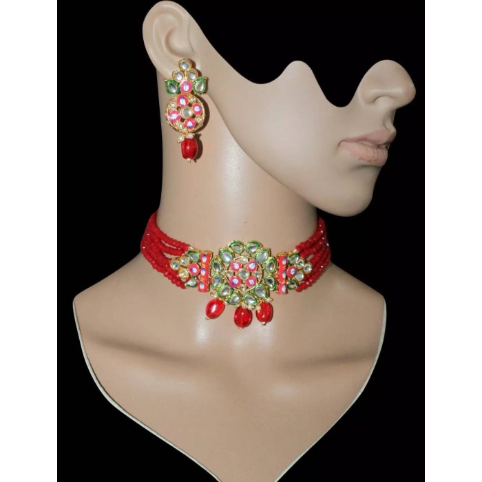 Indian Kundan Choker/ Indian Jewelry/ Indian Necklace/ Indian Choker/ Indian Wedding Necklace Set/ Kundan Choker/party Wear Set/ Weeding | Save 33% - Rajasthan Living 7