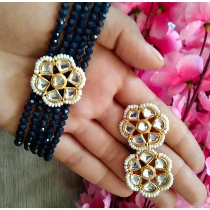 Indian Kundan Choker/ Indian Jewelry/ Indian Necklace/ Indian Choker/ Indian Wedding Necklace Set/ Kundan Choker /gold Plated Jewellery | Save 33% - Rajasthan Living 13