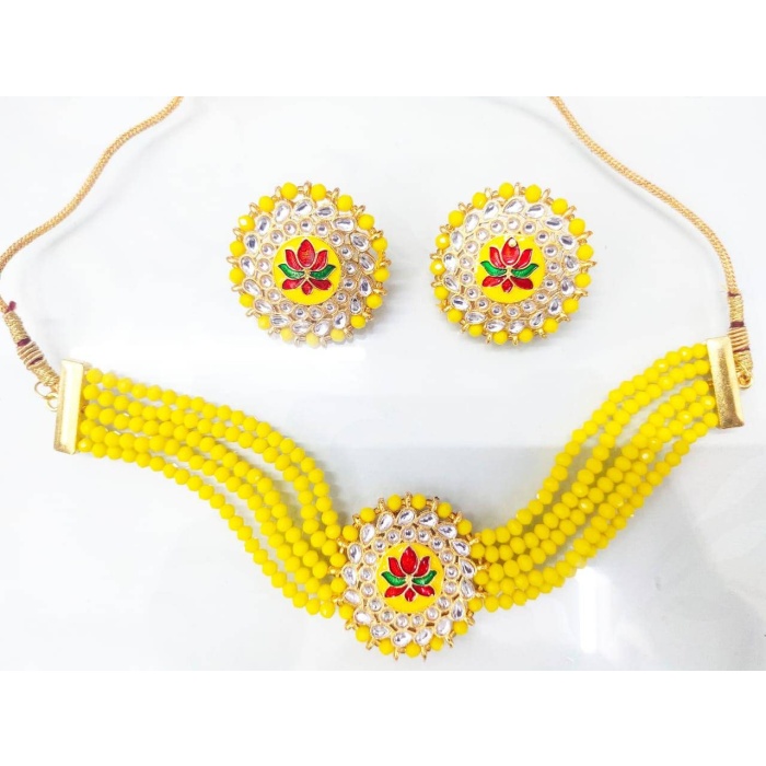 Indian Kundan Choker/ Indian Jewelry/ Indian Necklace/ Indian Choker/ Indian Wedding Necklace Set/ Kundan Choker / Bollywood Jewellery Love | Save 33% - Rajasthan Living 6