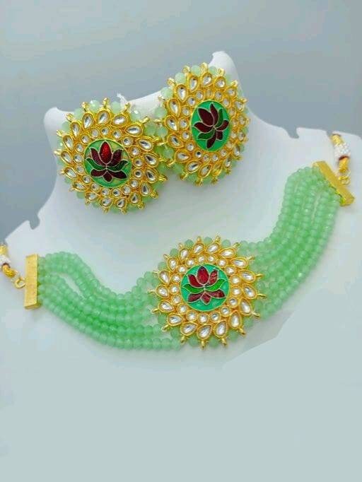 Indian Kundan Choker/ Indian Jewelry/ Indian Necklace/ Indian Choker/ Indian Wedding Necklace Set/ Kundan Choker / Bollywood Jewellery Love | Save 33% - Rajasthan Living 22