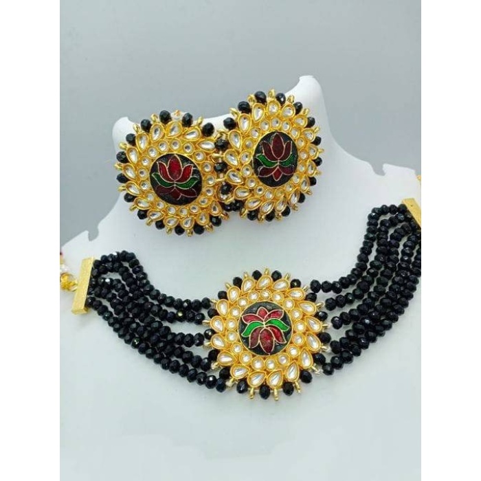 Indian Kundan Choker/ Indian Jewelry/ Indian Necklace/ Indian Choker/ Indian Wedding Necklace Set/ Kundan Choker / Bollywood Jewellery Love | Save 33% - Rajasthan Living 10