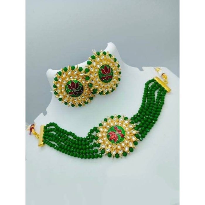 Indian Kundan Choker/ Indian Jewelry/ Indian Necklace/ Indian Choker/ Indian Wedding Necklace Set/ Kundan Choker / Bollywood Jewellery Love | Save 33% - Rajasthan Living 12