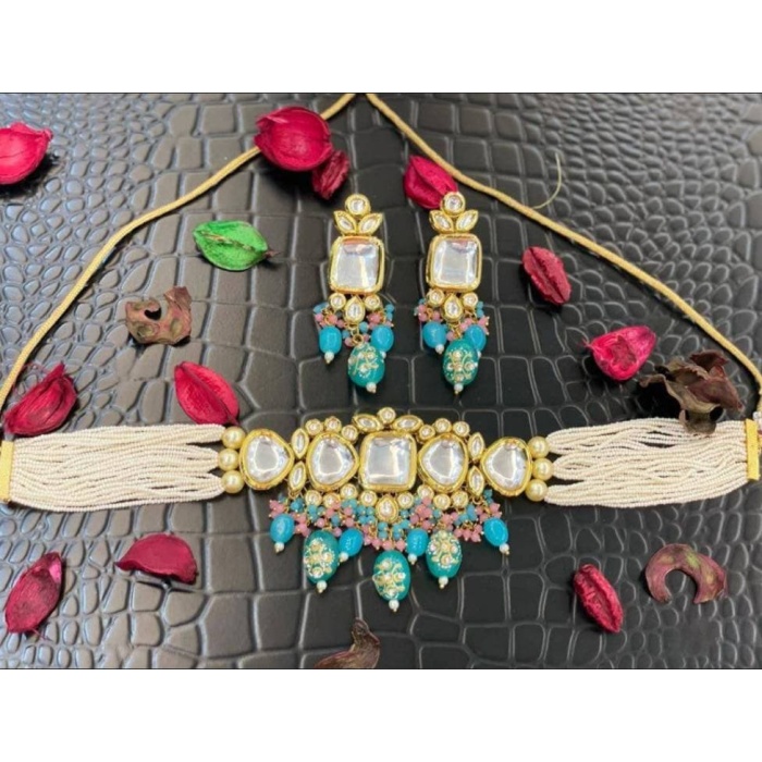Indian Kundan Choker, Indian Jewelry, Bollywood Jewelry, Pakistani Jewelry, Indian Wedding Necklace, Bridal Choker, Kundan Necklace, Choker | Save 33% - Rajasthan Living 8