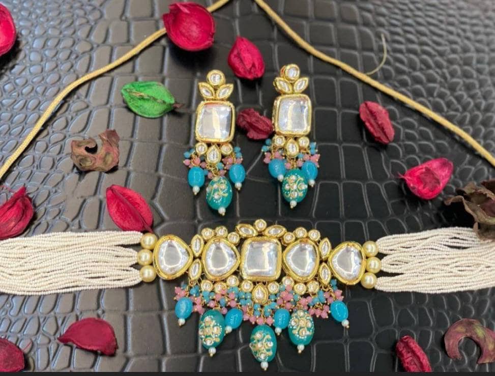 Indian Kundan Choker, Indian Jewelry, Bollywood Jewelry, Pakistani Jewelry, Indian Wedding Necklace, Bridal Choker, Kundan Necklace, Choker | Save 33% - Rajasthan Living 14