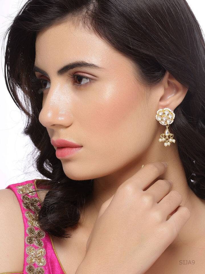 White Flower Earrings, White Cherry Blossom Earrings, Sakura Earrings, Bridal Earrings, Flower Dangle Earrings, Botanical Earrings, Flower | Save 33% - Rajasthan Living 11