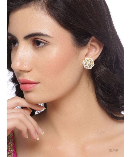 White Flower Earrings, White Cherry Blossom Earrings, Sakura Earrings, Bridal Earrings, Flower Dangle Earrings, Botanical Earrings, Flower | Save 33% - Rajasthan Living 3