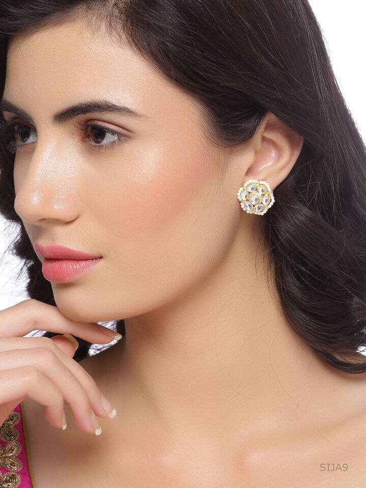 White Flower Earrings, White Cherry Blossom Earrings, Sakura Earrings, Bridal Earrings, Flower Dangle Earrings, Botanical Earrings, Flower | Save 33% - Rajasthan Living 11