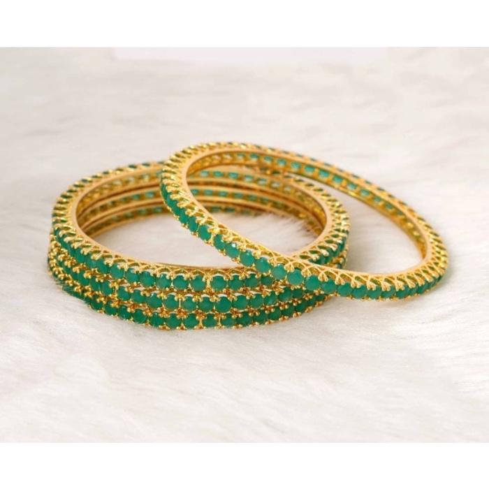 4 Piece Ruby Gold Diamond Bangles/ Crystal Bangles/ Indian Jewelry/ Pakistani Jewelry/ Turkish Jewelry/ Wedding Jewelry/ African Jewelry | Save 33% - Rajasthan Living 6