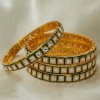 4 Piece Gold Diamond Bangles/ Crystal Bangles/ Indian Jewelry/ Pakistani Jewelry/ Turkish Jewelry/ Wedding Jewelry/ African Jewelry/ Green | Save 33% - Rajasthan Living 14