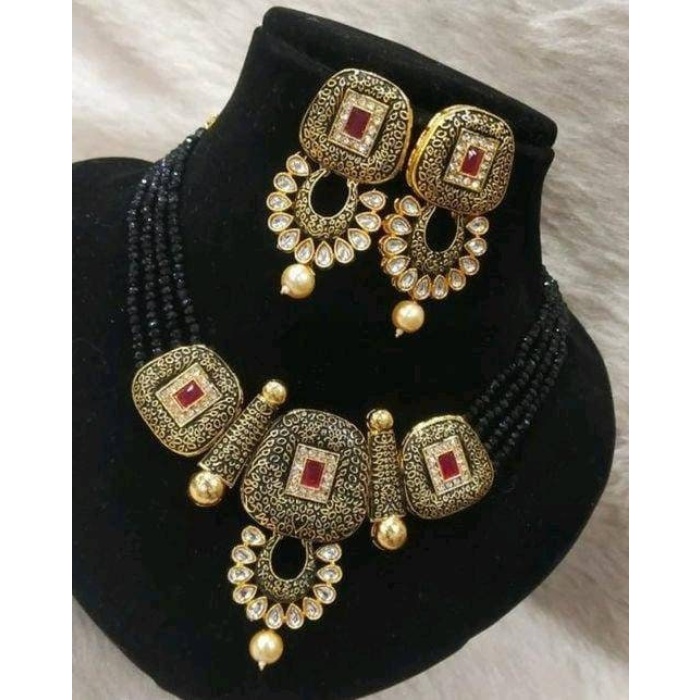 Indian Jewellery Set With Matching Earrings | Save 33% - Rajasthan Living 5